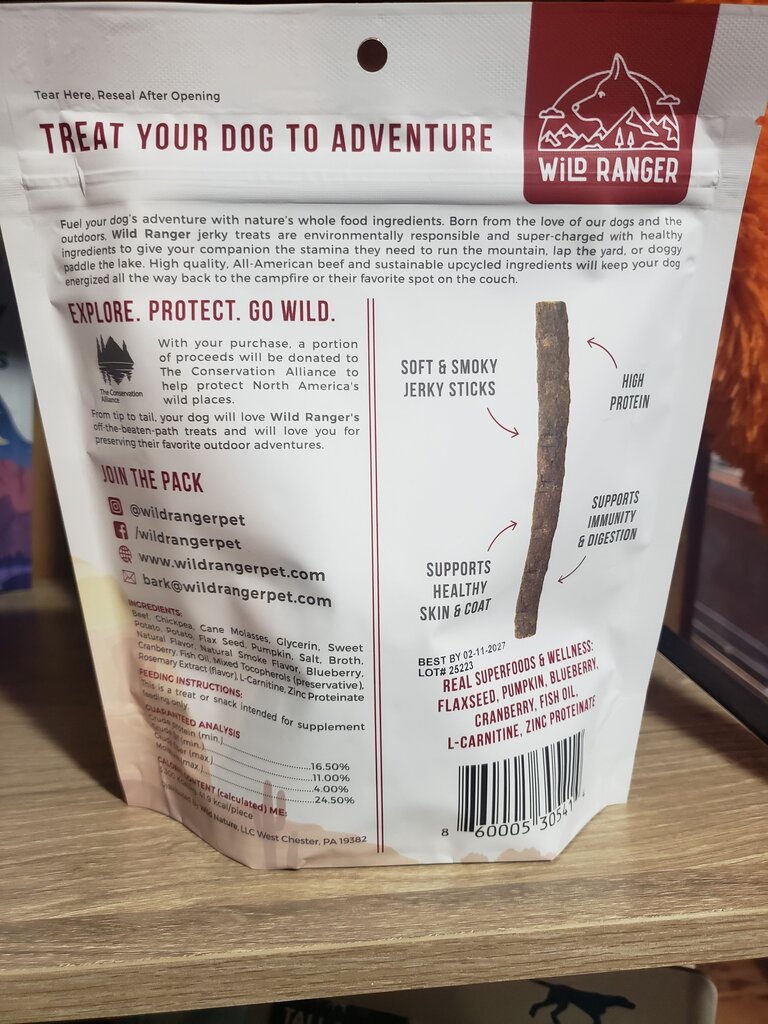 Wild Ranger Jerky Dog Treats