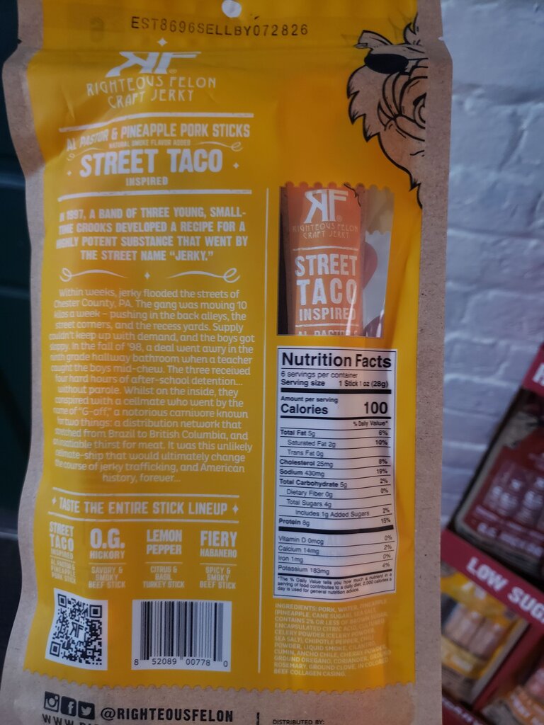 Righteous Felon Al Pastor & Pineapple Pork Sticks