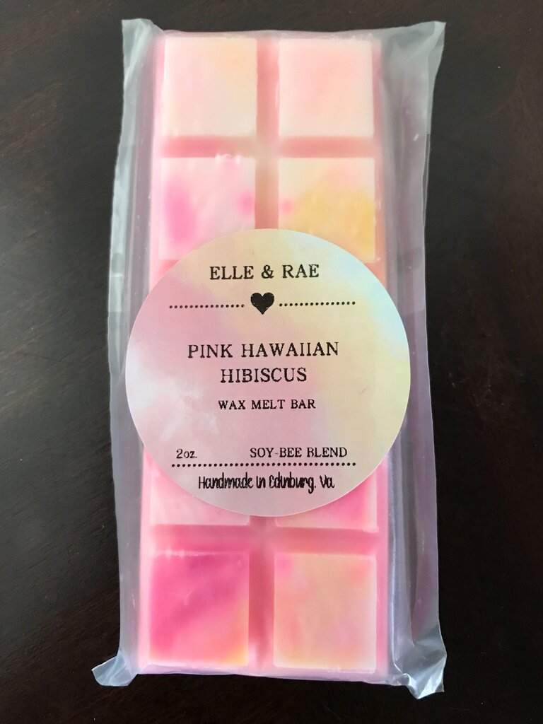 Pink Hawaiian Hibiscus Wax Melt Bar