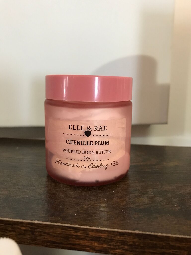 ELLE & RAE Chenille Plum Whipped Body Butter 4oz