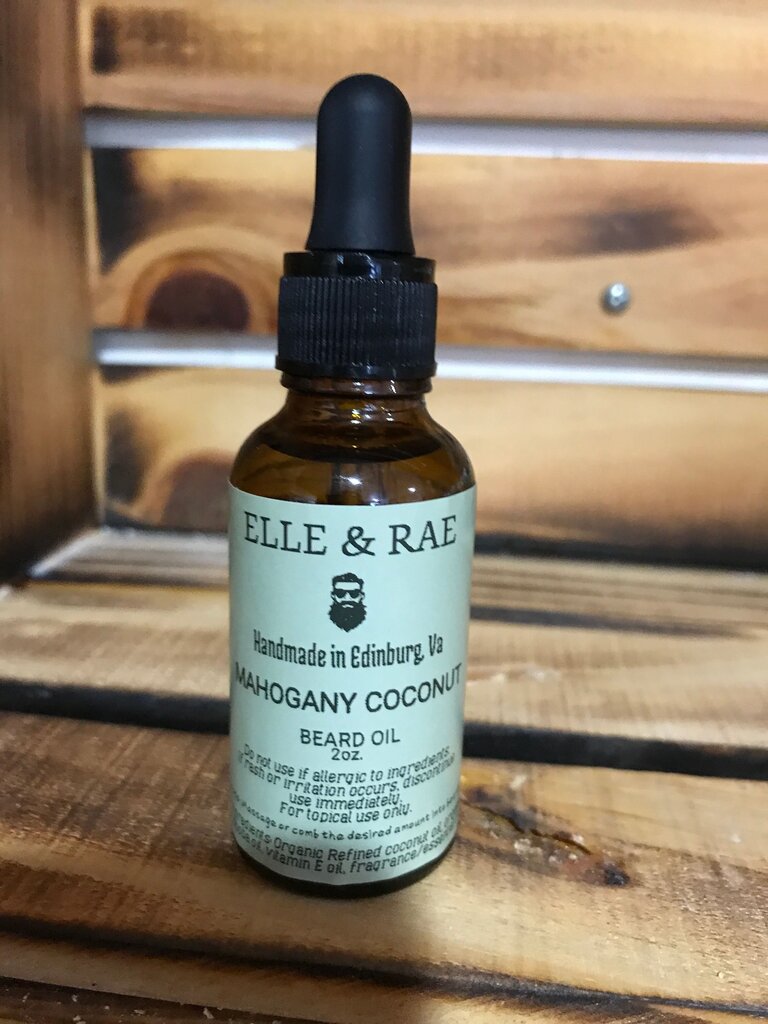 Elle & Rae Mahogany Coconut Beard Oil