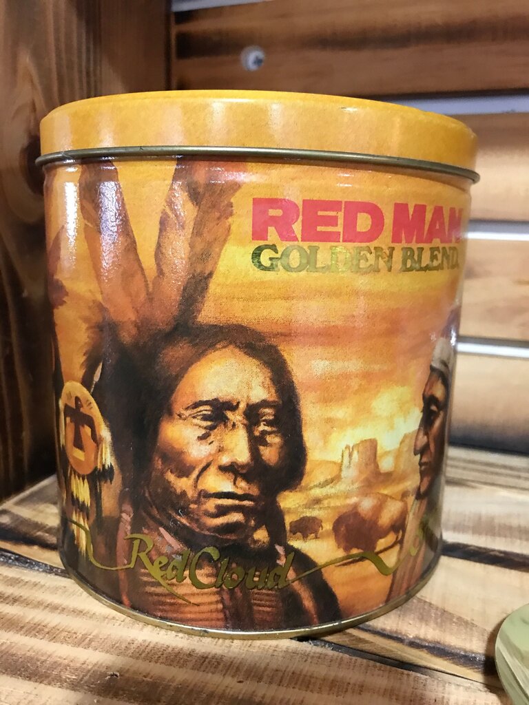 Red Man Golden Blend Tobacco Canister