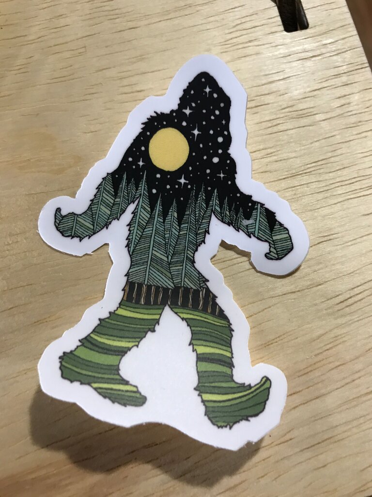 Bigfoot Moonlight Sticker