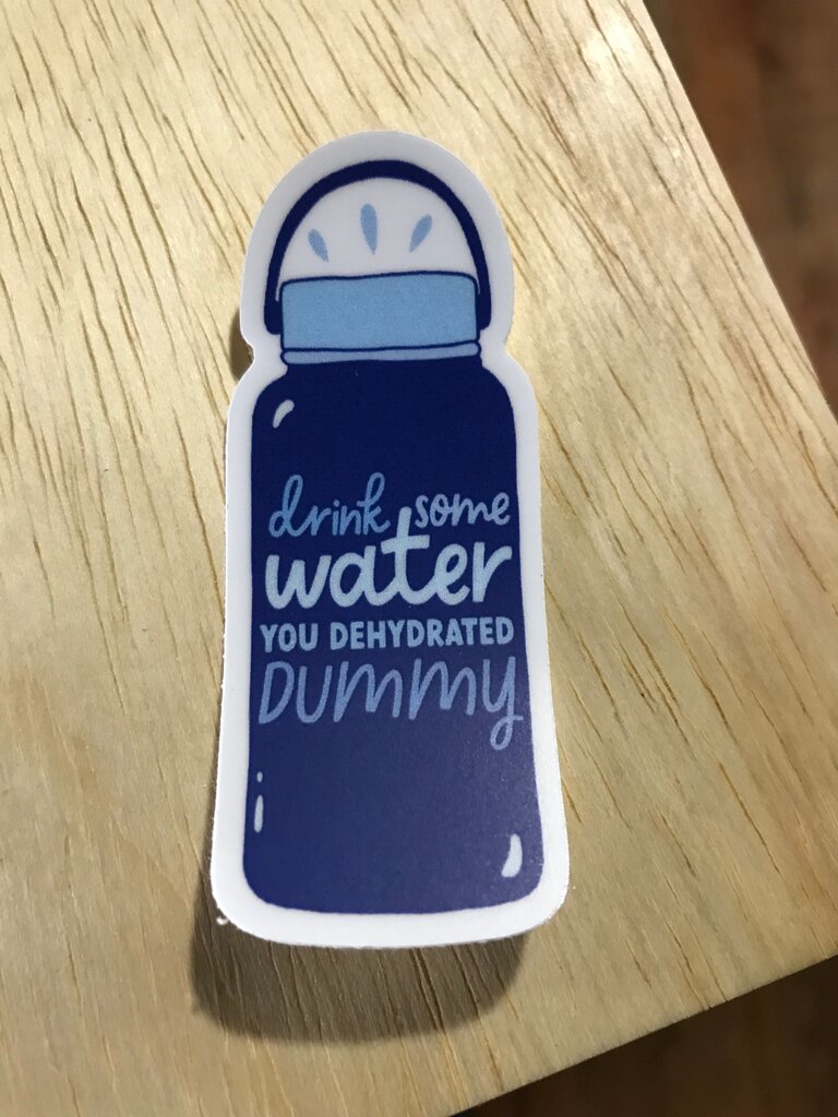 Drink Some Water Sticker