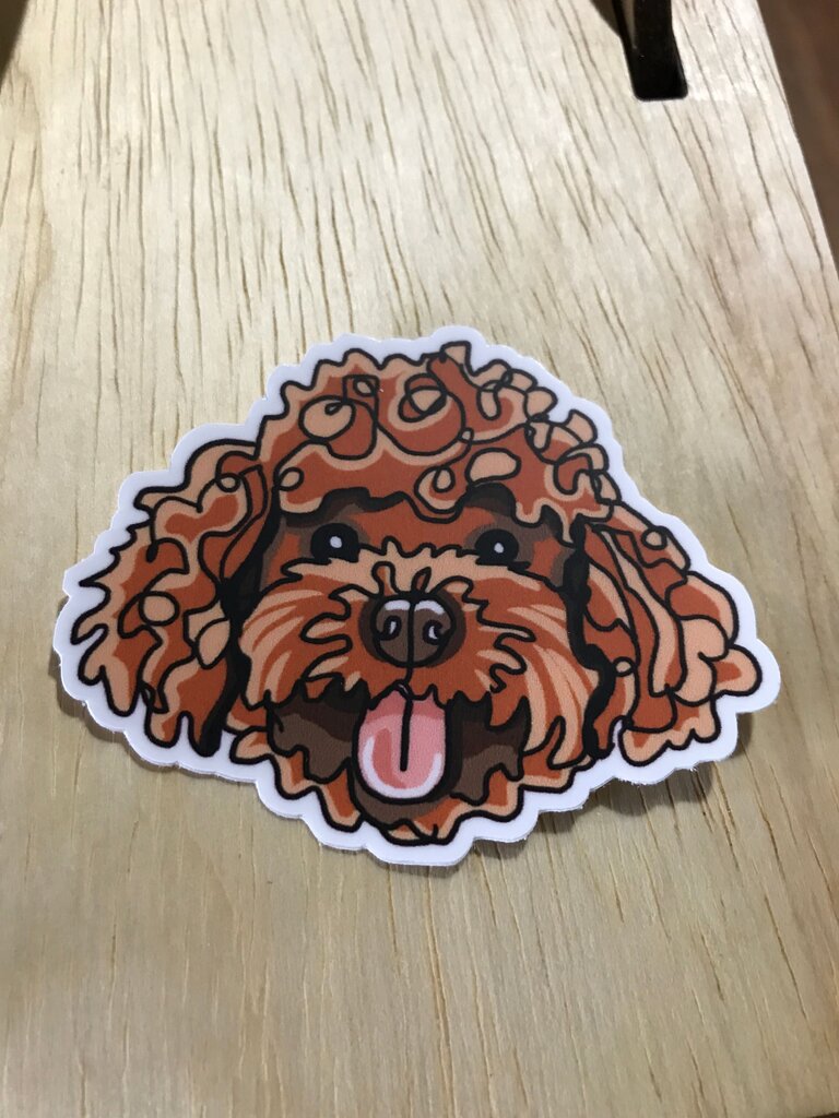 Cute Cartoon Dog Sticker