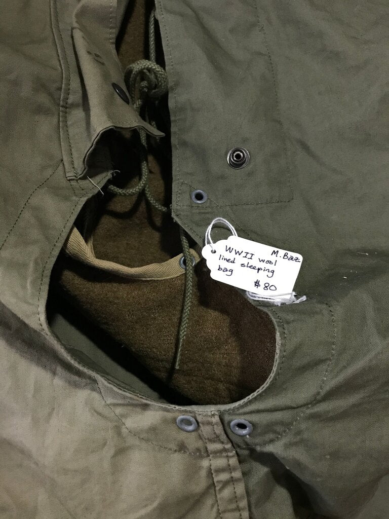 WWII Lined Sleeping Bag