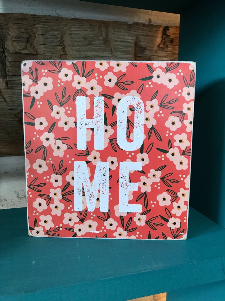 Floral Home Décor Block