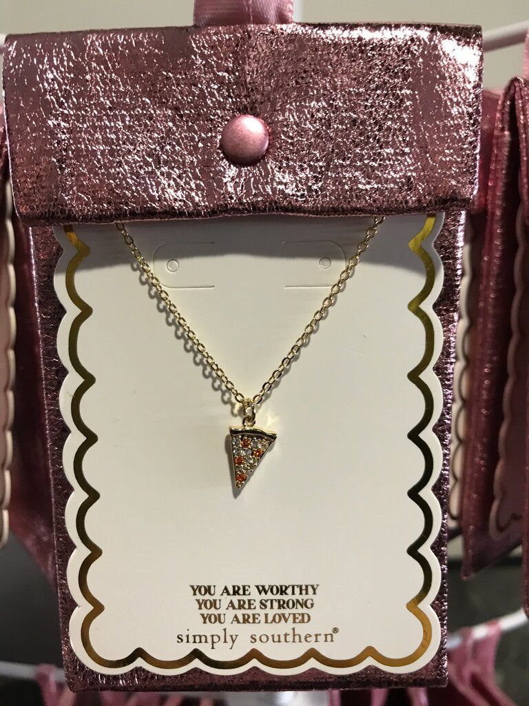 Simply Southern Pizza Slice Necklace