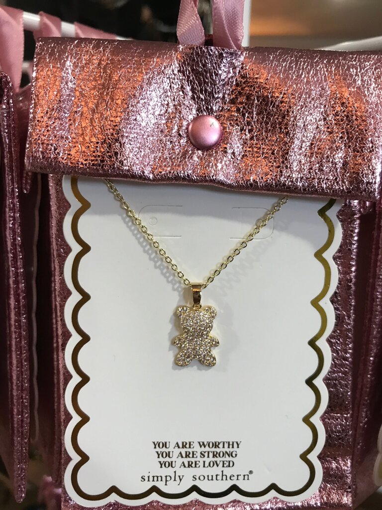 Simply Southern Gold Bear Necklace