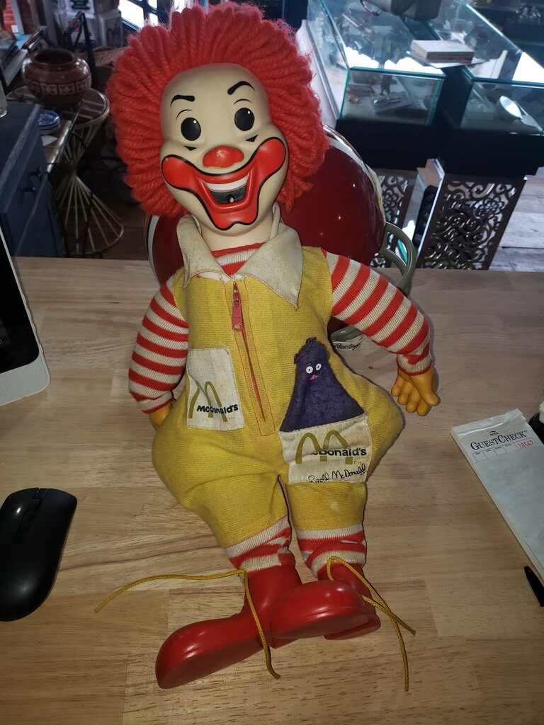 Vintage McDonald's Ronald McDonald Plush Doll