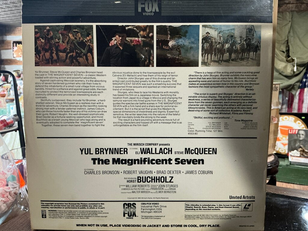 The Magnificent Seven Laser Videodisc