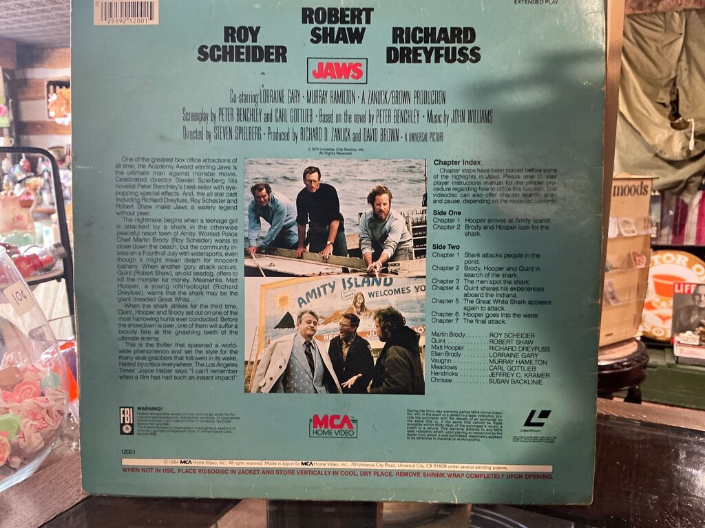 Jaws Laserdisc