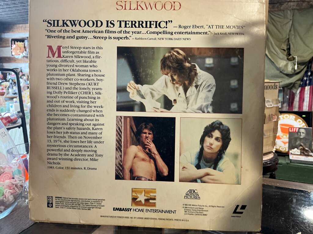 Silkwood LaserDisc
