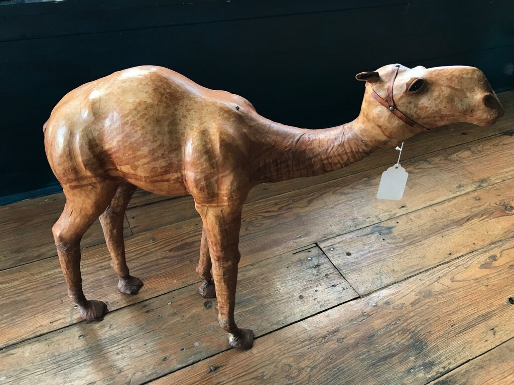 Vintage Leather wrapped Camel