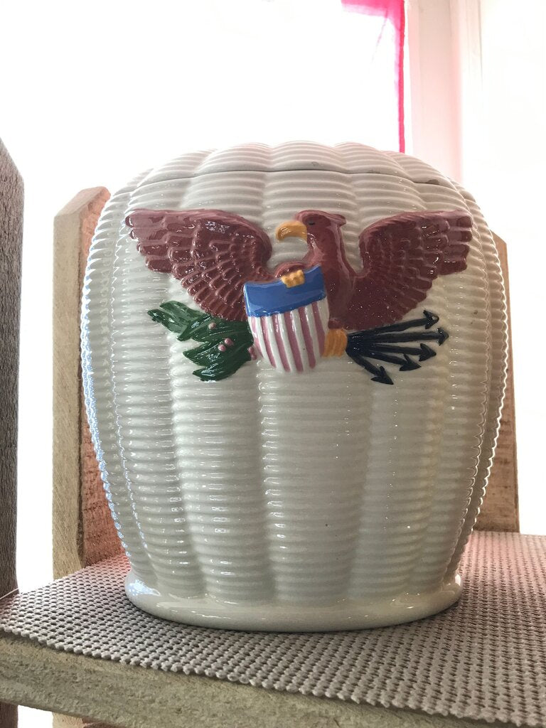 Vintage American Eagle Cookie Jar