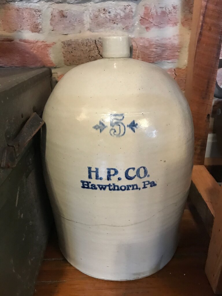 H.P. Co. Hawthorn, Pa. Stoneware Jug