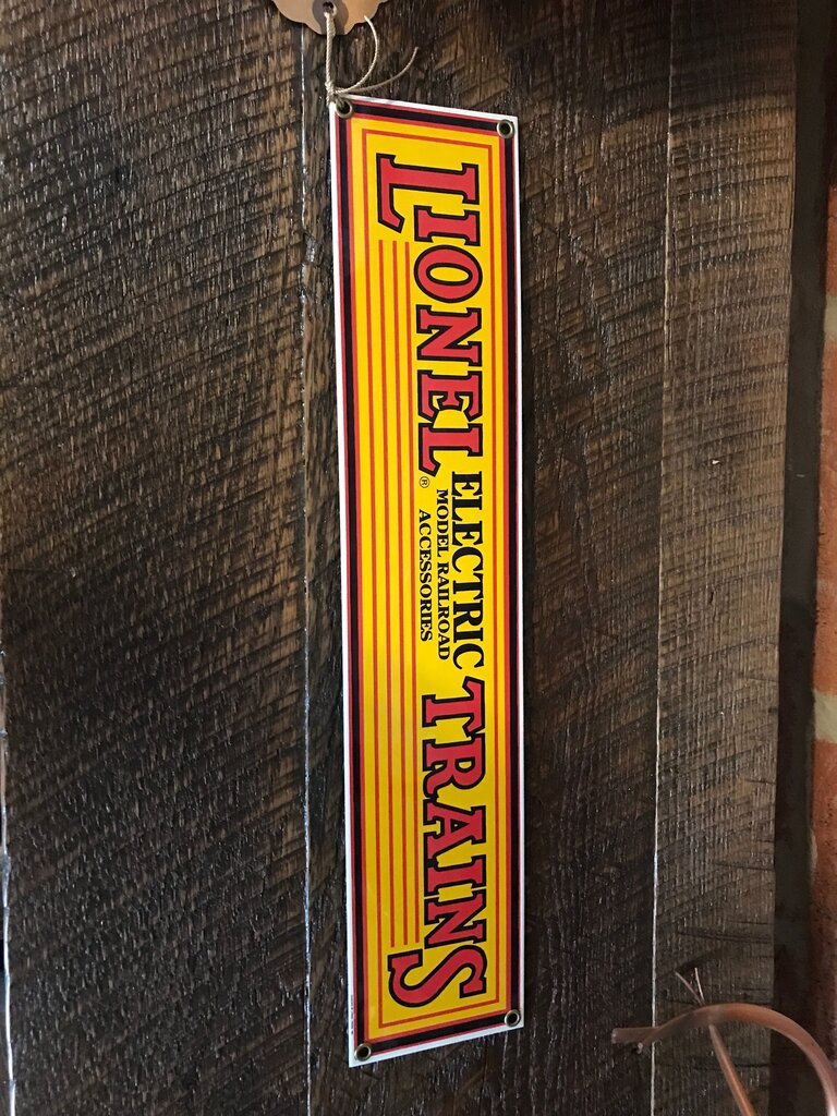 Lionel Electric Trains Sign