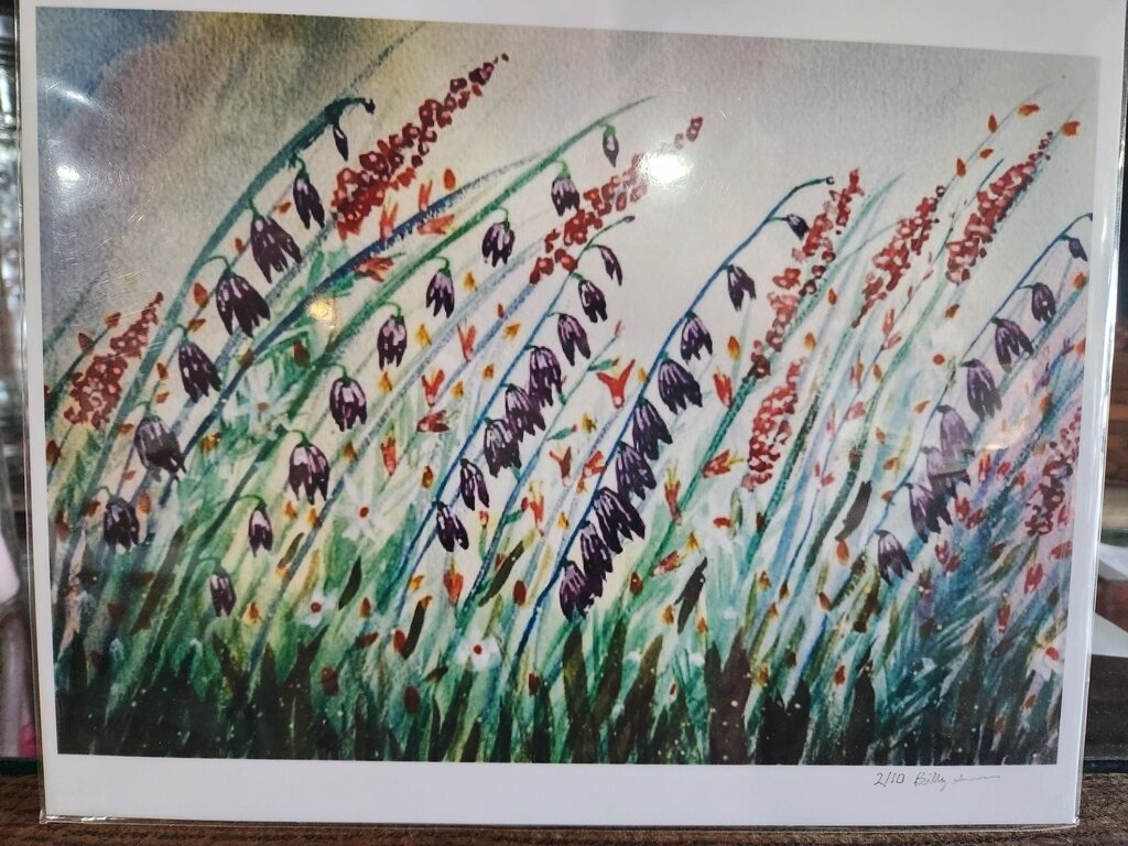Vibrant Floral Watercolor Painting