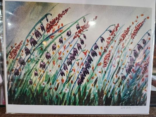 Vibrant Floral Watercolor Painting