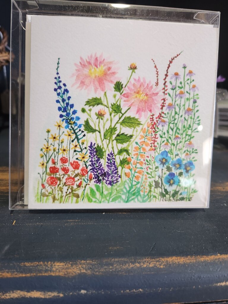 Floral Watercolor Note Card