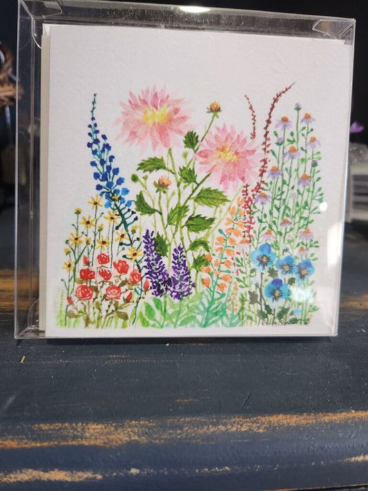 Floral Watercolor Note Card
