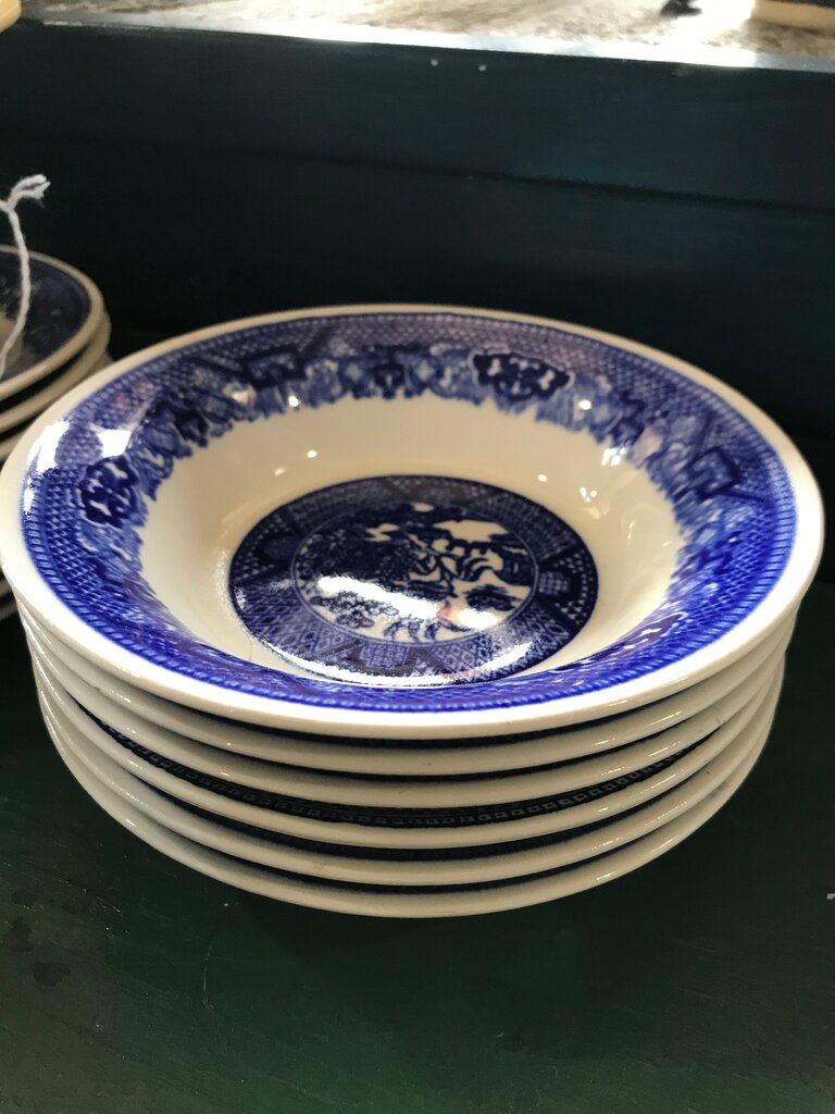 Blue and White Ceramic Bowls by Royal China