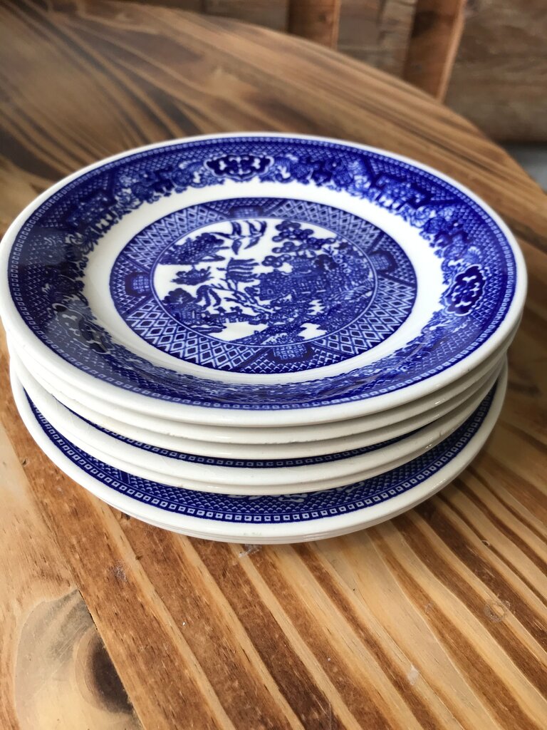 Set of Blue and White Decorative Plates by Royal China