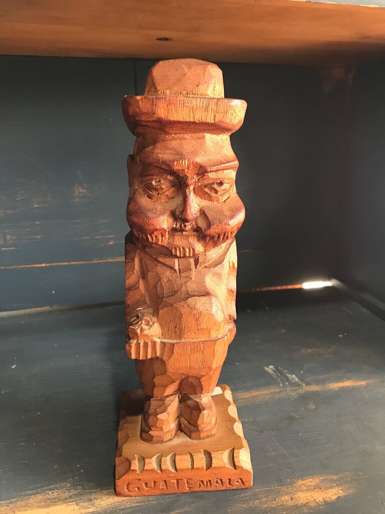 Hand-Carved Wooden Figurine from Guatemala