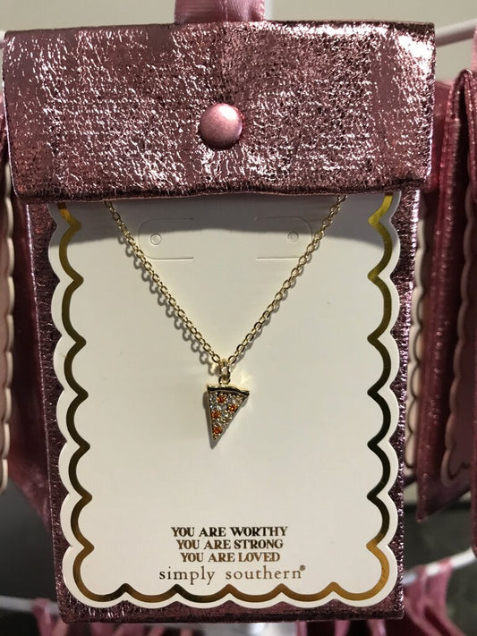Simply Southern Pizza Slice Necklace