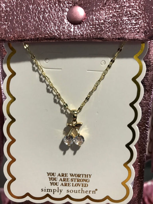 Simply Southern Cherry Pendant Necklace
