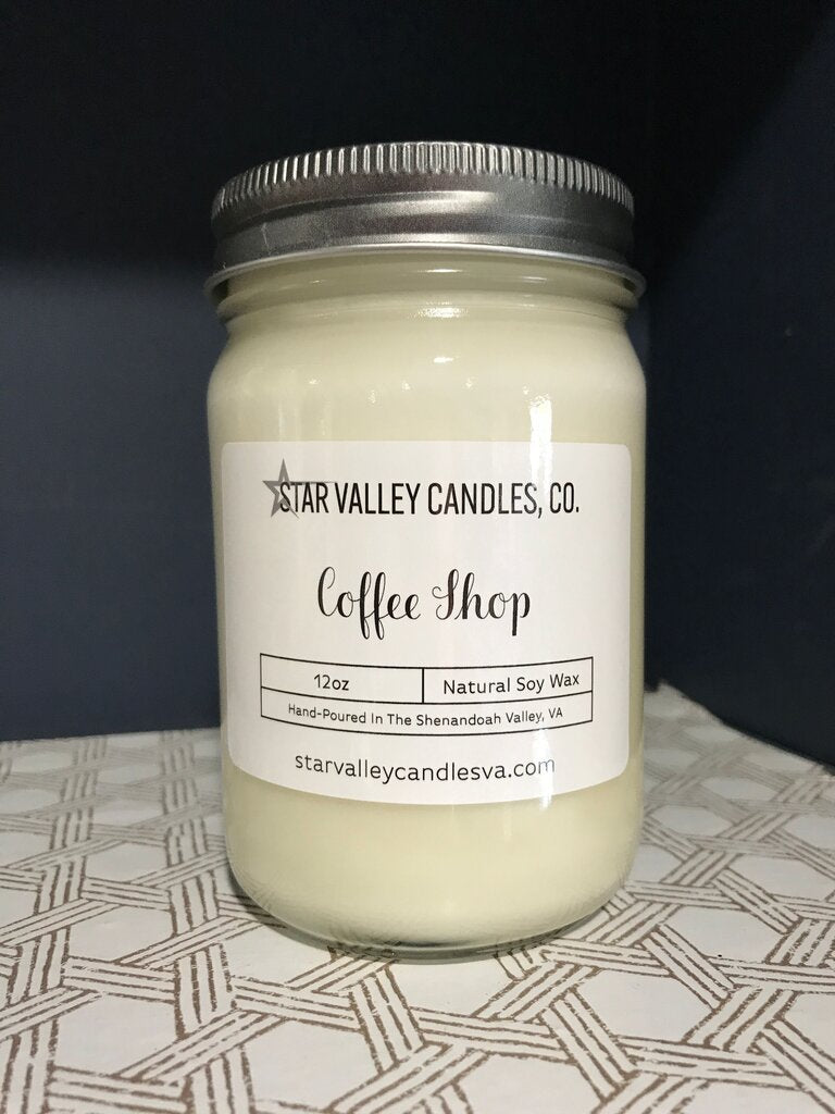 Star Valley Candles Coffee Shop 12oz Soy Candle