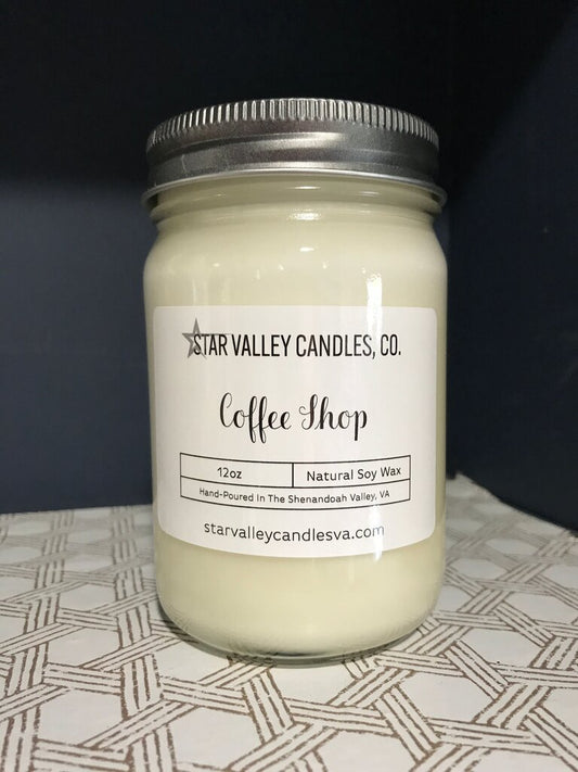 Star Valley Candles Coffee Shop 12oz Soy Candle