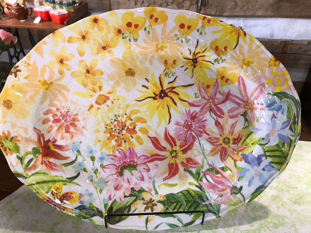 Floral Design Serving Platter
