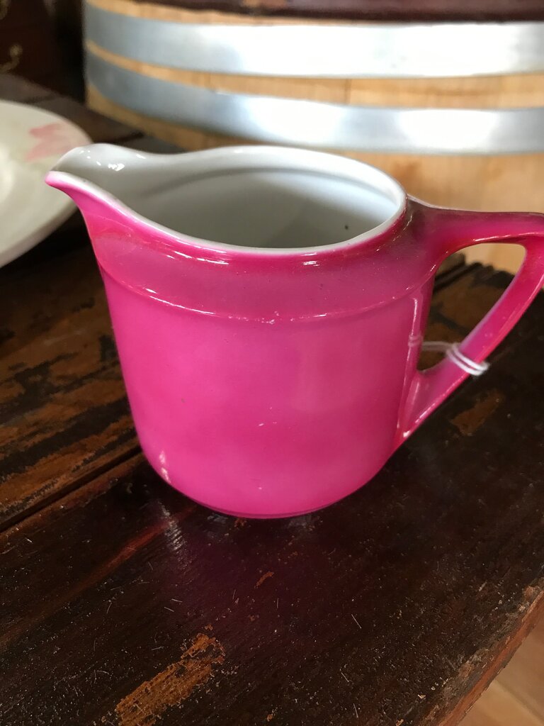 Vintage Magenta Ceramic Creamer