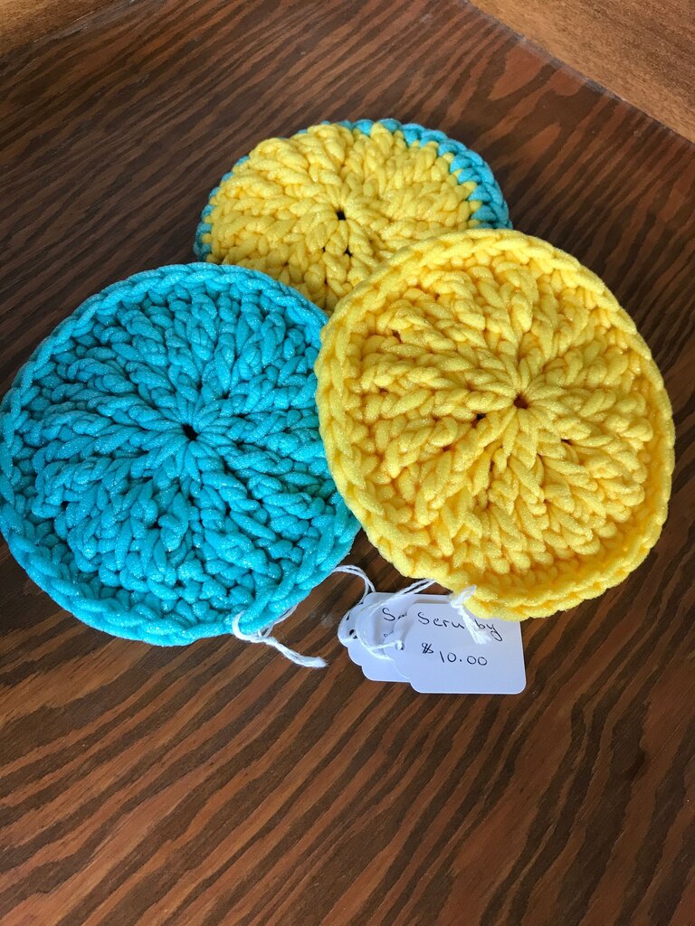Colorful Crochet Dish Scrubber