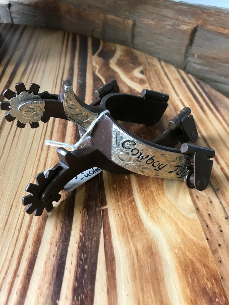Cowboy Spurs with Silver Detailing