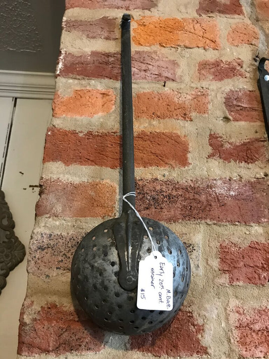 Early 20th Century Metal Strainer