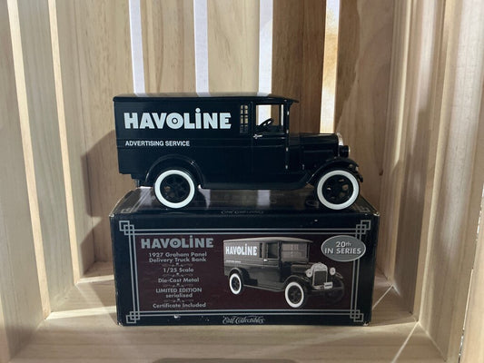 Havoline 1927 Graham Panel Delivery Truck Bank