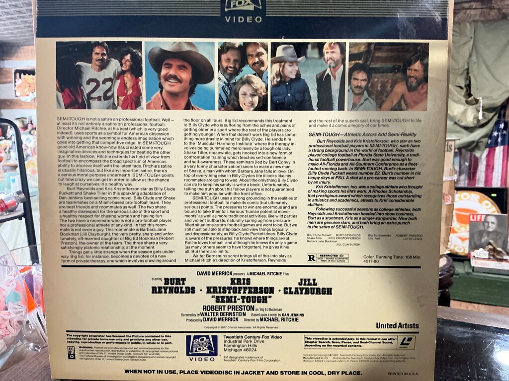 Semi-Tough LaserDisc