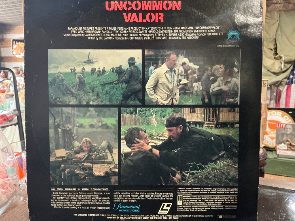 Uncommon Valor Laser Videodisc