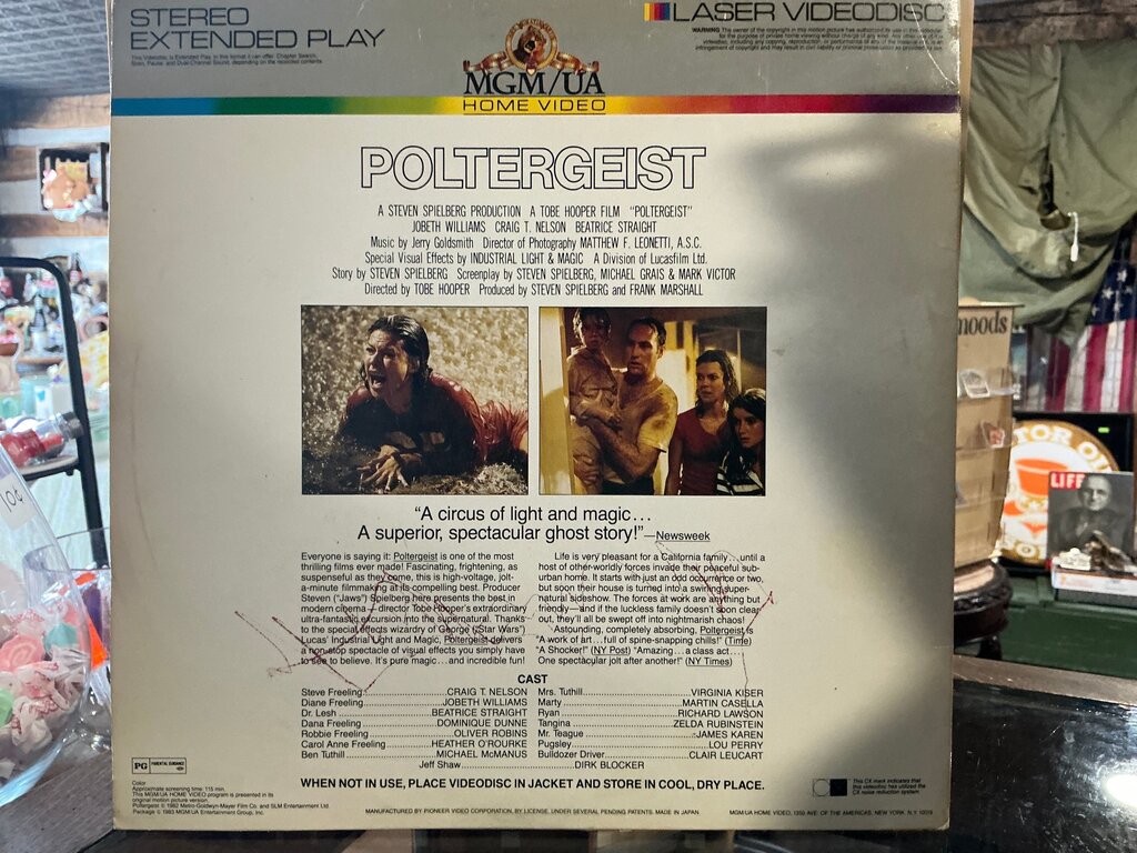 Poltergeist Laser Videodisc