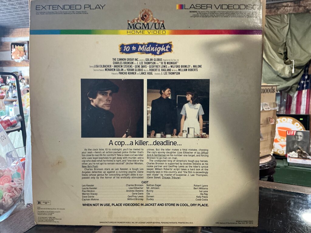 10 to Midnight Laser Videodisc