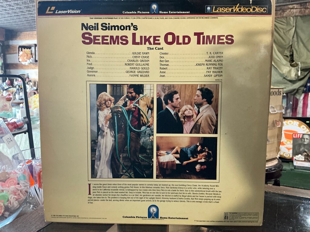 Neil Simon's Seems Like Old Times LaserDisc