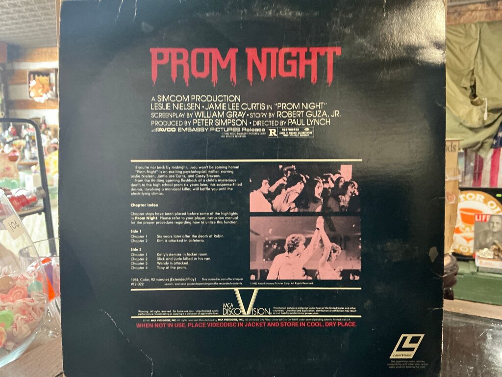 Prom Night LaserDisc