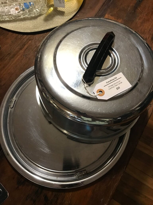 Vintage Aluminum Locking Cake Carrier