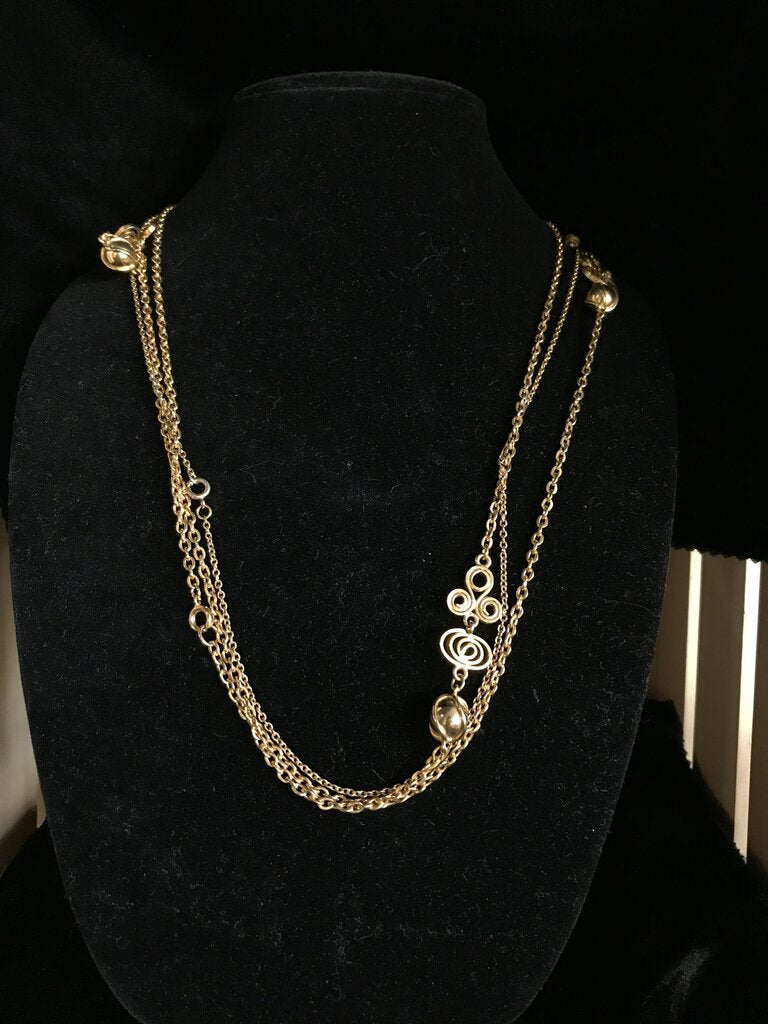Elegant Goldtone Chain Necklace