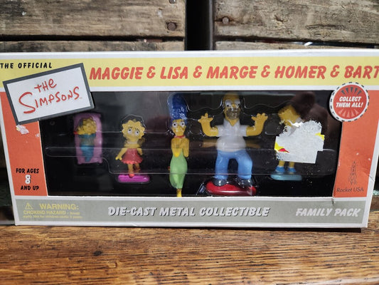The Simpsons Die-Cast Metal Collectible Family Pack