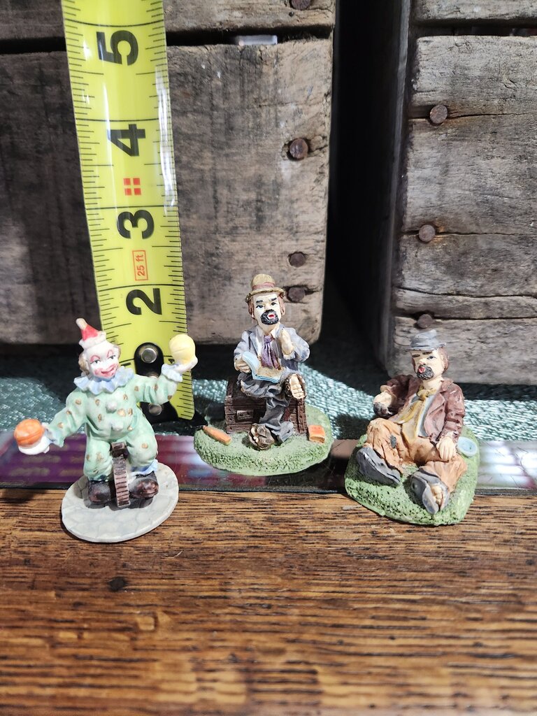 Set of Vintage Clown Figurines