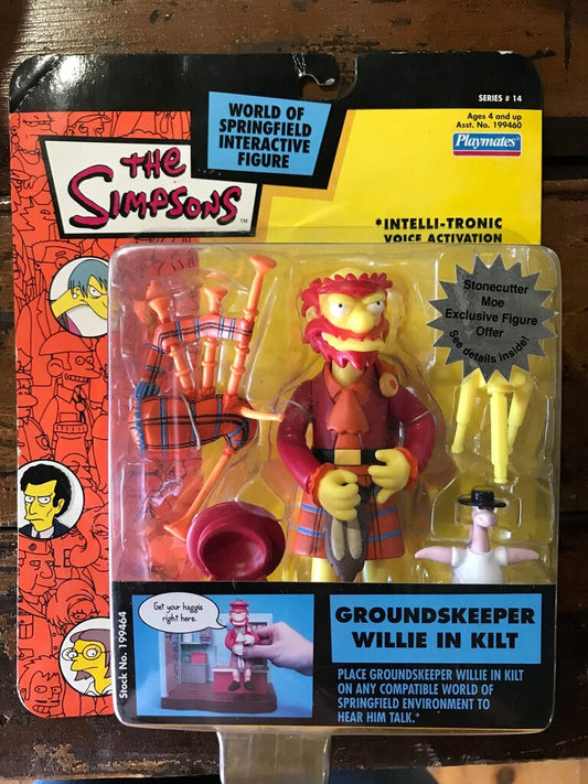 The Simpsons Groundskeeper Willie Interactive Figure