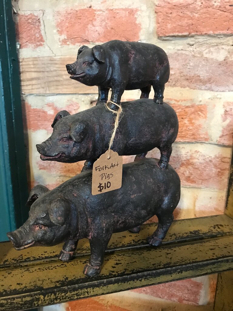 Folk Art Pigs